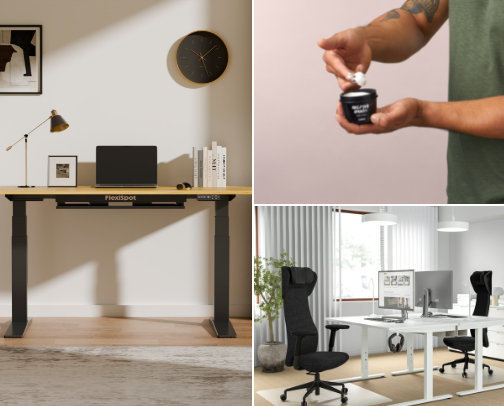 adhd-friendly home office set-up cover photo collage