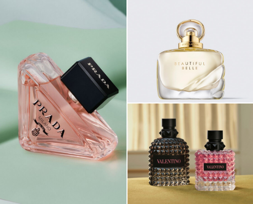 perfume diaries ☁️🍓🪩 cover photo collage