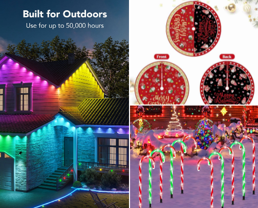 Christmas Decorations cover photo collage