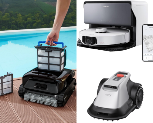 House Robot and House Appliance cover photo collage