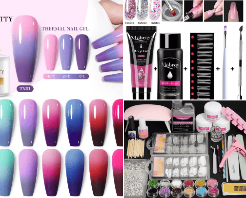 Nail equipment cover photo collage