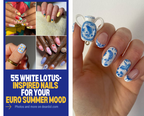 Mediterranean Summer Nails DIY cover photo collage