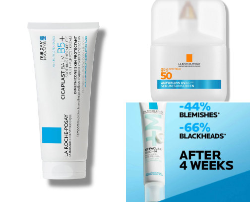 french skincare cover photo collage