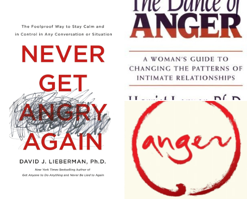 The Peaceful Mind Shelf: Books to Stop Anger from Running Your Life cover photo collage