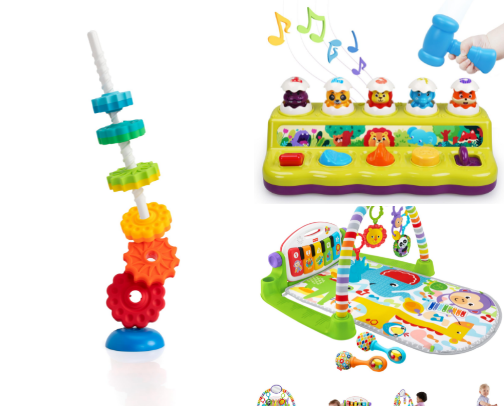 Top baby toys for speech development cover photo collage