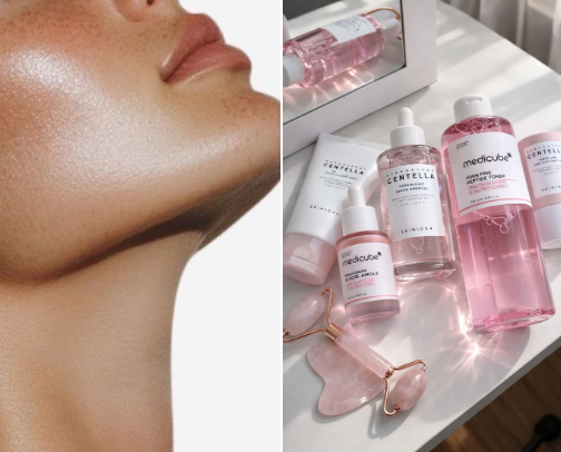 KOREAN SKINCARE FOR GLOWY SKIN cover photo collage