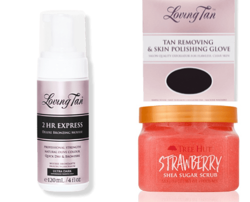 Self Tan Routine cover photo collage