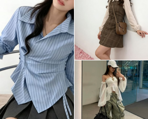 Y2K Cardigan & Trendy Tops cover photo collage