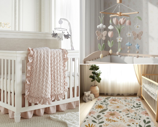 Baby Girl Nursery cover photo collage
