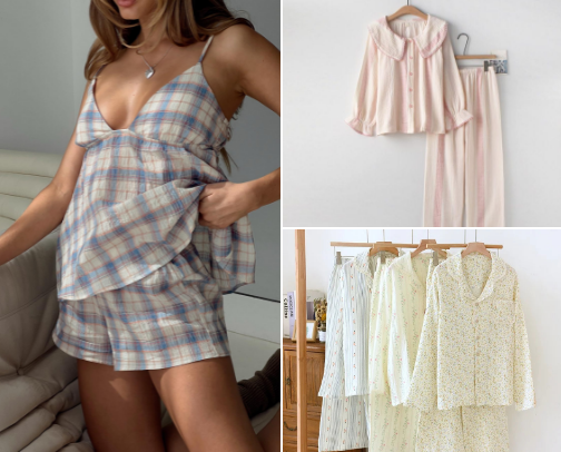 100% Cotton Pajamas cover photo collage