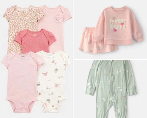 Baby Clothes for Spring! cover photo collage