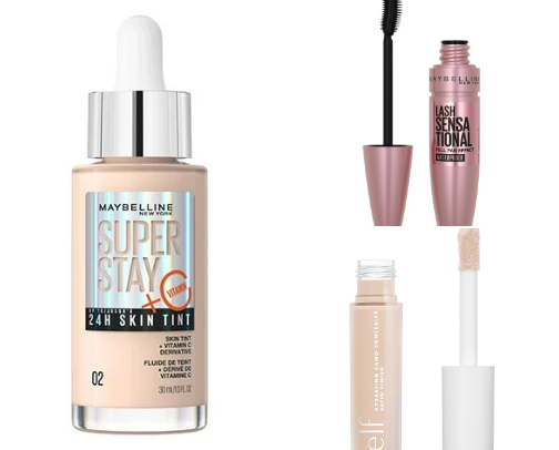 the BEST drugstore makeup, beginner friendly!!🩷 cover photo collage