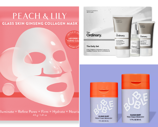 Trending skin care cover photo collage