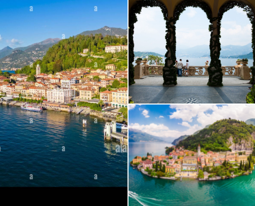 Lake Como Italy cover photo collage