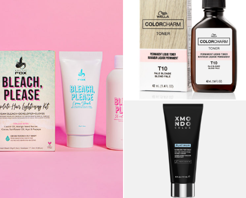 Blonde at home products 👩‍🦳 cover photo collage