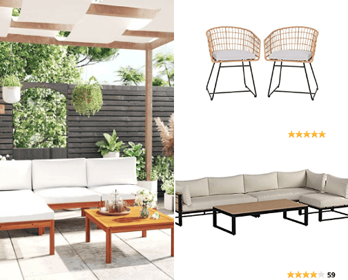 Outdoor living cover photo collage