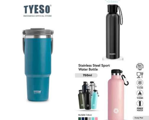 Ini dia rekomendasi untuk botol minum atau tumbler cover photo collage