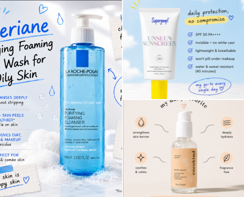 Skincare So Good I Won’t Gatekeep cover photo collage