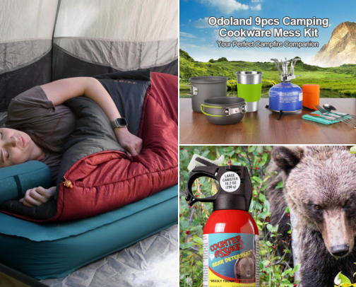 Camping Supplies🐻 cover photo collage