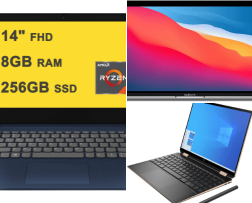 Laptops recommended for 2023 cover photo collage