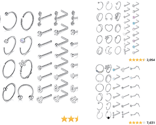 Jewelry and Piercings cover photo collage