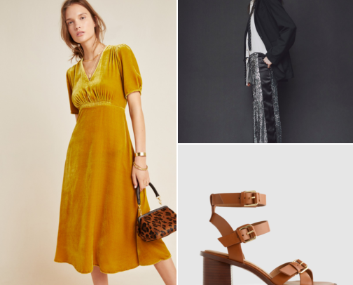 Holiday Party Outfits for Women: Velvet, Satin Midis, Sequin Tops & Dressy Separates cover photo collage