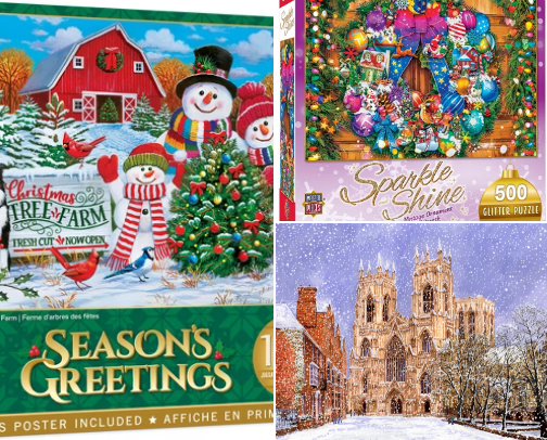 Christmas puzzles⏳ cover photo collage