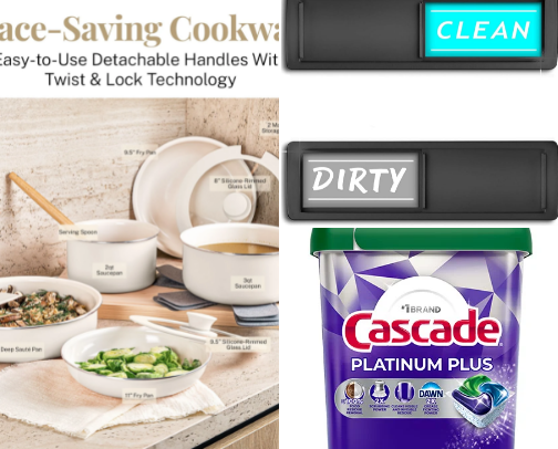 Kitchen utensils cover photo collage