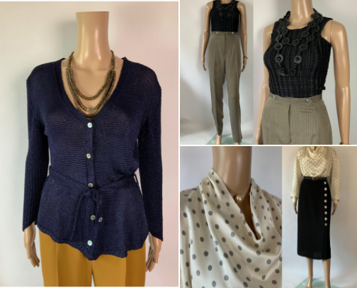 Chic and Wearable Summer Office Clothes and Shoes! All Vintage! cover photo collage