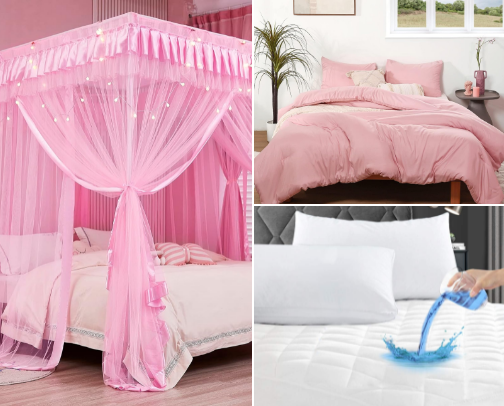 Girl’s bedroom cover photo collage