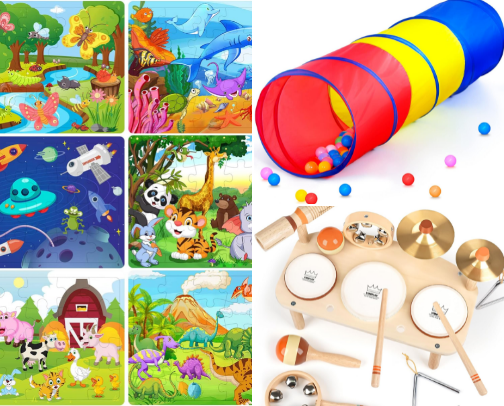 Favorite toddler toys/activites cover photo collage