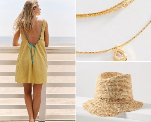 Anthropologie-Inspired Summer Outfits for Women| Dresses, Sandals & Accessories cover photo collage
