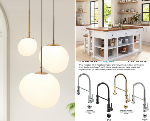 Kitchen Design: High End Finishes and Fixtures cover photo collage