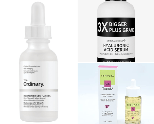 Skin care(Serum under 20$) cover photo collage