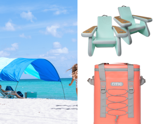 Beach essentials cover photo collage
