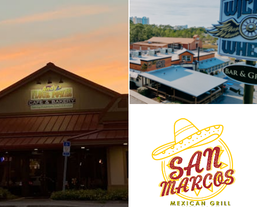 Places we eat in Panama city beach cover photo collage