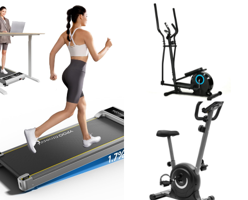 Equipment for a home gym cover photo collage
