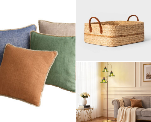 Cozy Aesthetic Living Room Upgrades Under $150 cover photo collage