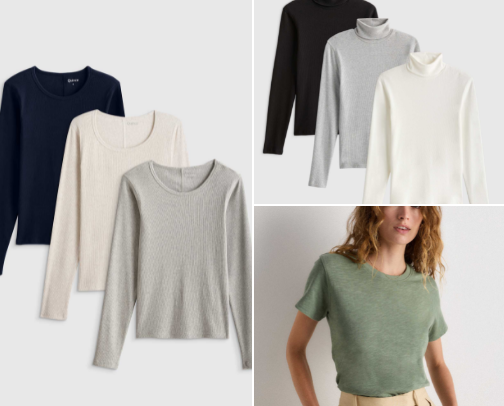 Organic Cotton Top Essentials cover photo collage