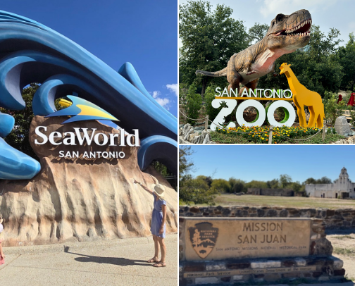 Places to go in San Antonio, Texas cover photo collage