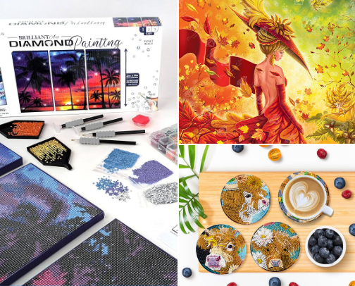 Diamond Painting cover photo collage