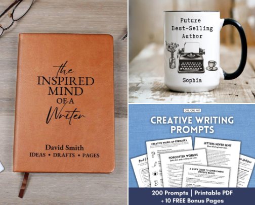 Gifts for a Woman Who Loves Writing cover photo collage