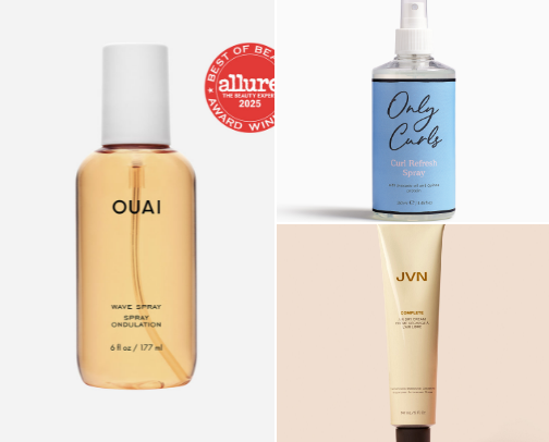 Wavy/Curly girl routine cover photo collage