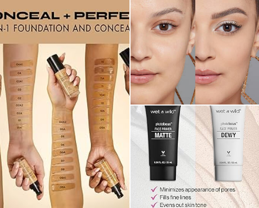 My all time make-up products cover photo collage