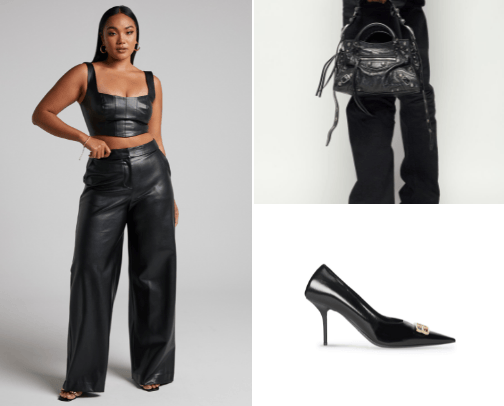 Shop the Look: For the Faux Leather Lover cover photo collage