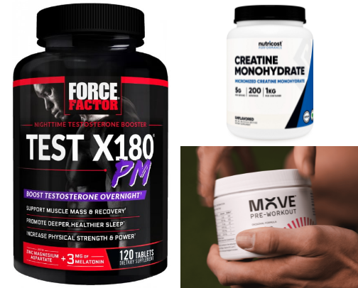 Gym supplement cover photo collage