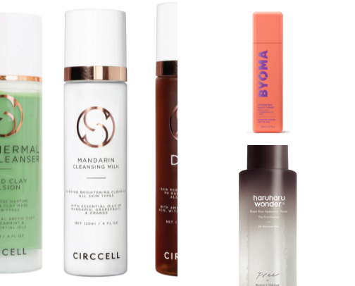 Skin care for combination skin cover photo collage