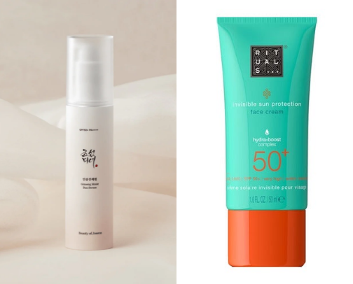 Best sun creams (no white cast or greasiness) cover photo collage