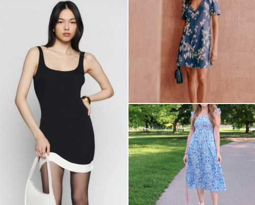 soft flowy dresses that make your cozy bedroom feel like a parisian apartment 🕊️ cover photo collage