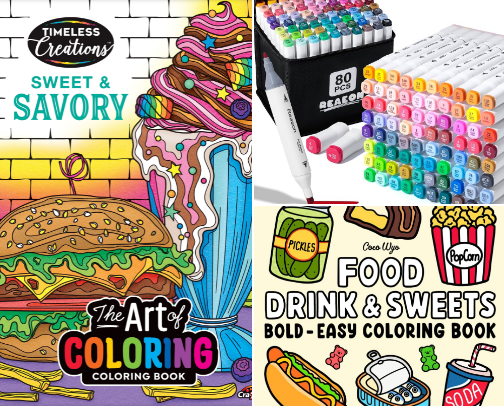 💕Adult Coloring Must-Haves | Markers & Books💕 cover photo collage
